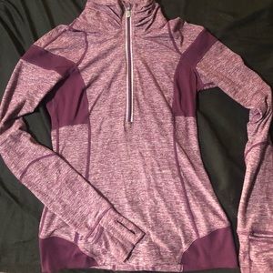 Purple lululemon half zip size small